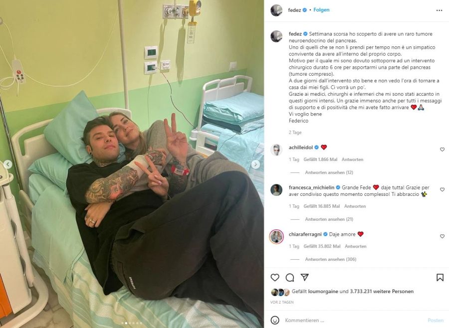 Diese Aufnahme entstand am Tag vor der Operation des 32-Jährigen.