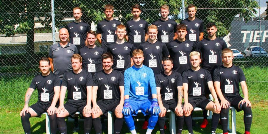 Die Herren des FC Rot-Schwarz Thun. - Thun