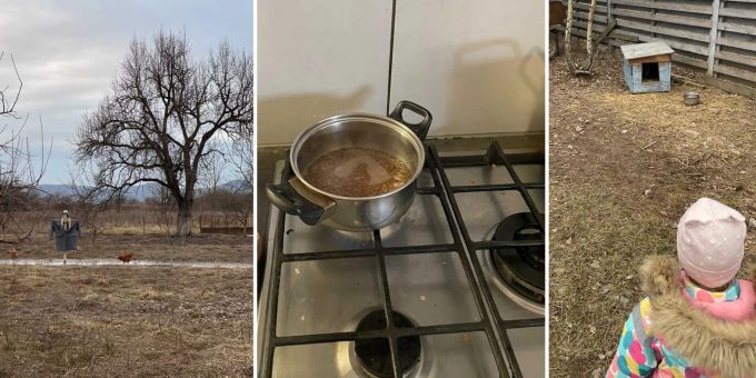 Katrina und ihr Mann leben mit drei weiteren Familien in einem Haus – möglichst weit weg vom Ukraine-Krieg, aber nahe an den Menschen. Ukraine Konflikt