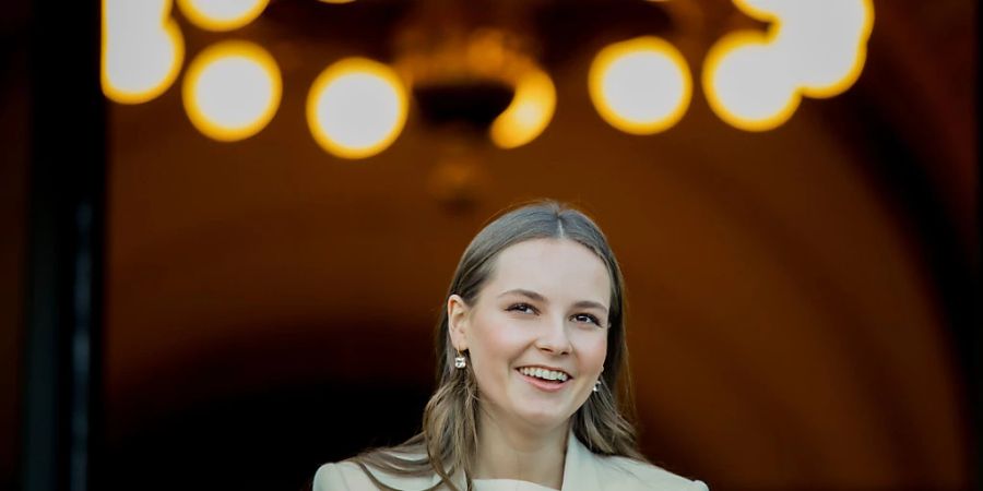Prinzessin Ingrid Alexandra von Norwegen kommt an zu einem offiziellen Besuch im norwegischen Parlament. Die Prinzessin feiert am 21. Januar 2022 ihre 18. Geburtstag. Foto: Javad Parsa/NTB/dpa