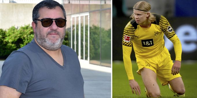 Mino Raiola berät unter anderem BVB-Star Erling Haaland. Mino Raiola