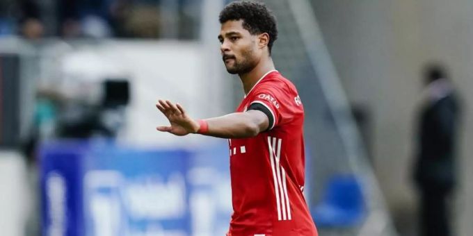 Serge Gnabry vom FC Bayern München. Bayern München serge gnabry