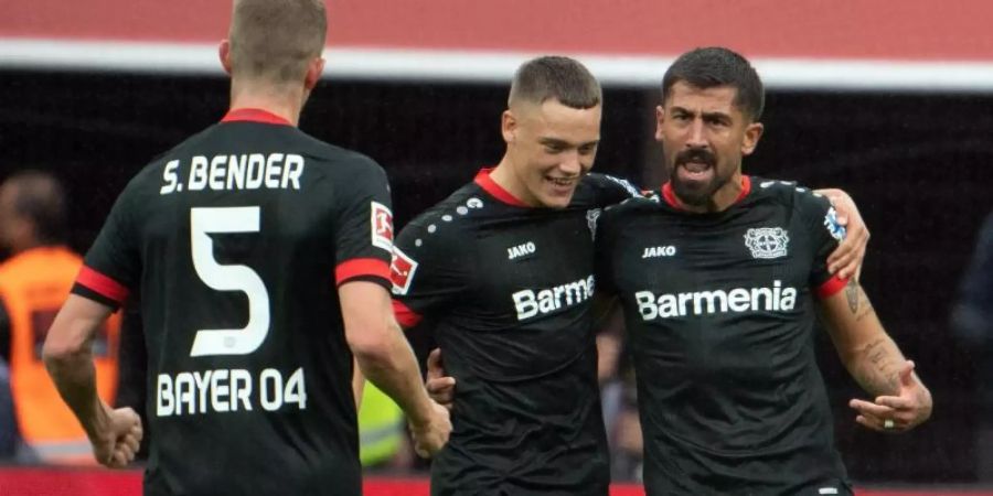 Bayer Leverkusen trifft in der Europa League auf Slavia Prag, Hapoel Beerscheva und OGC Nizza. Foto: Federico Gambarini/dpa