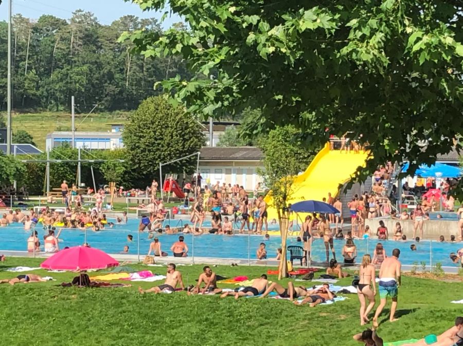 Das Schwimmbad in Purentrut