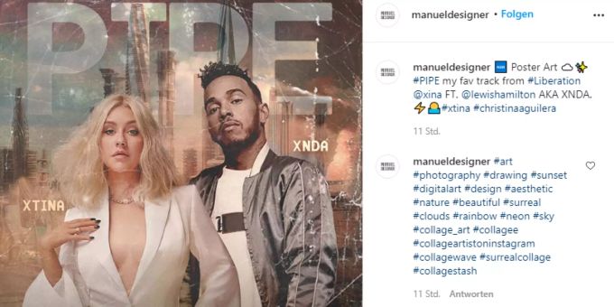 Christina Aguilera und Lewis Hamilton produzierten 2018 einen gemeinsamen Song. Lewis Hamilton Christina Aguilera