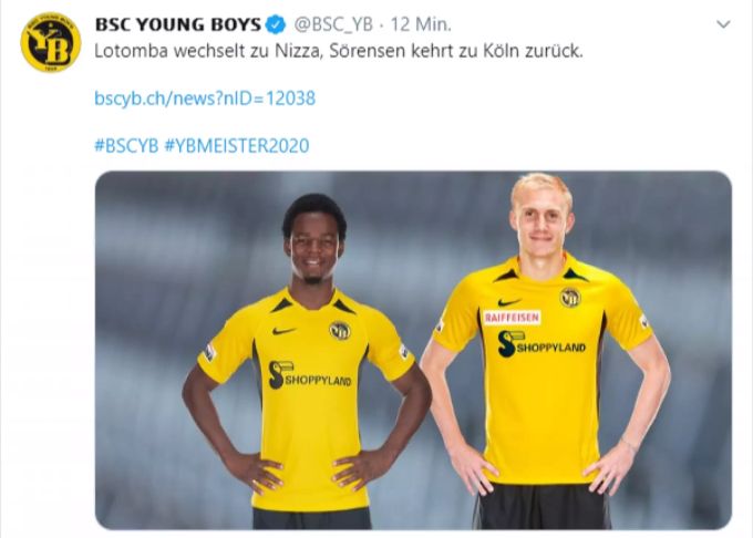 YB vermeldet den Abgang von Jordan Lotomba und Frederik Sörensen. YB