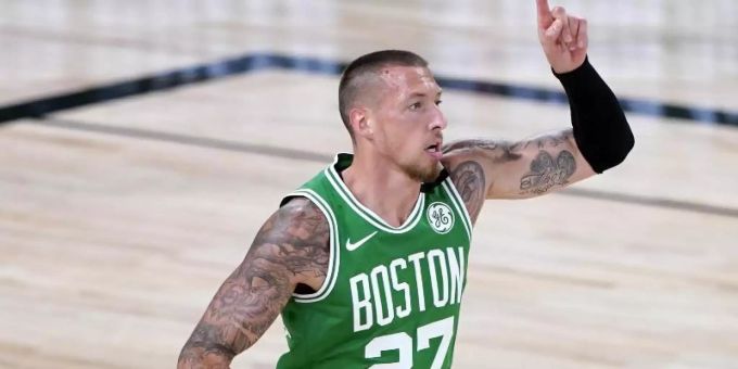 Zeigte im Spiel gegen Toronto eine starke Leistung: Daniel Theis von den Boston Celtics. Foto: Ashley Landis/Pool AP/dpa Zeigte im Spiel gegen Toronto eine starke Leistung: Daniel Theis von den Boston Celtics. Foto: Ashley Landis/Pool AP/dpa