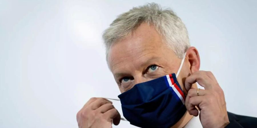 Bruno Le Maire, Frankreichs Minister für Wirtschaft und Finanzen, erhöht den Druck im Streit um die Besteuerung internationaler Digitalkonzerne. Foto: Kay Nietfeld/dpa