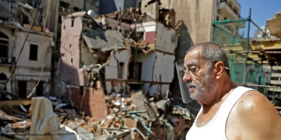 In Beirut sind ganze Wohnviertel zerstört