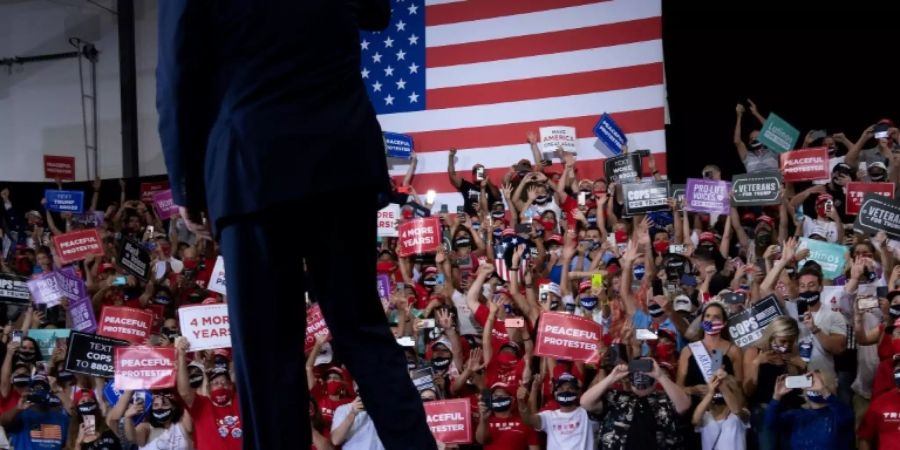 Donald Trump bei seinem Auftritt in Henderson, Nevada