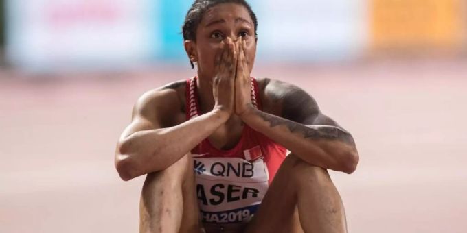 400-Meter-Weltmeisterin Salwa Eid Naser hatte gegen die Meldepflicht für Doping-Tests verstossen. Foto: Oliver Weiken/dpa 400-Meter-Weltmeisterin Salwa Eid Naser hatte gegen die Meldepflicht für Doping-Tests verstossen. Foto: Oliver Weiken/dpa