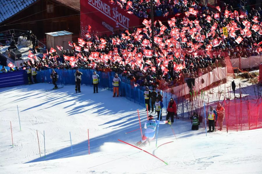 Ramon Zenhäusern bem Slalom am «Chuenisbärgli» im vergangenen Winter.