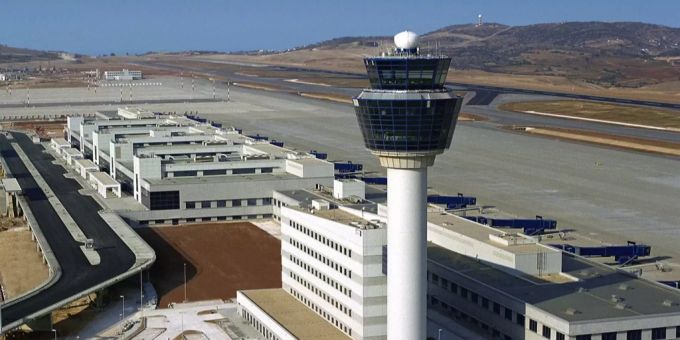 Der Flughafen Athen. Athen