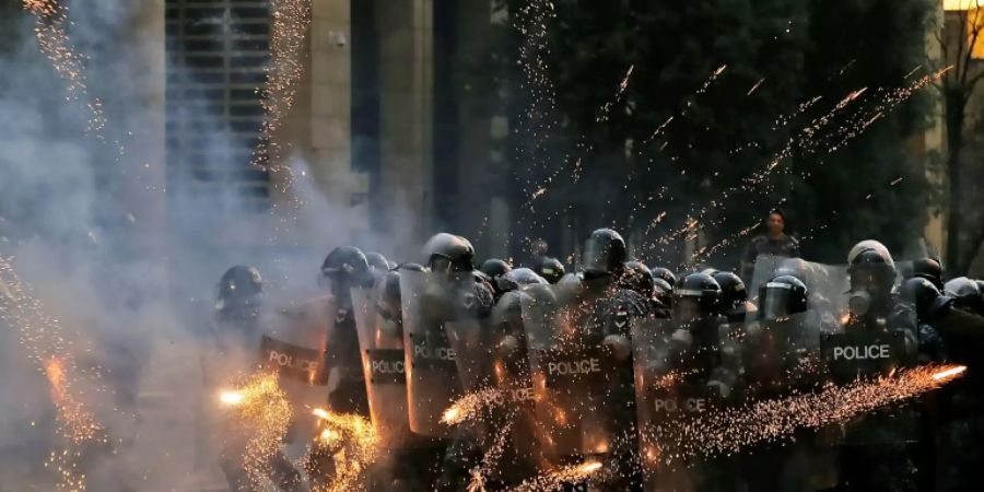 Zusammenstösse zwischen Sicherheitskräften und Demonstranten in Beirut