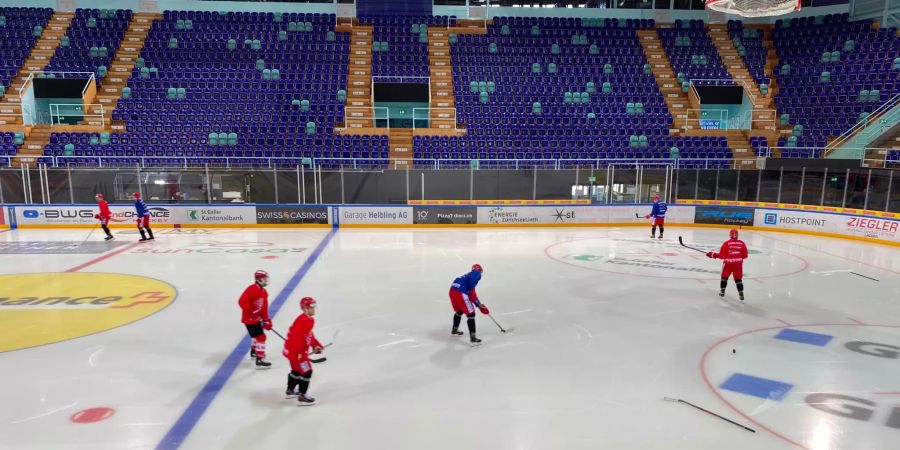 Training in der SGKB-Arena in Rapperswil-Jona.