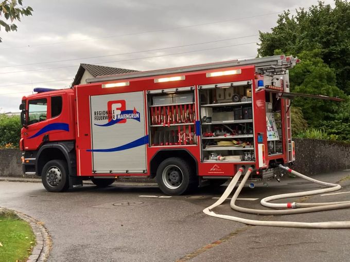 Tanklöschfahrzeug. Regionalen Feuerwehr Maiengrün