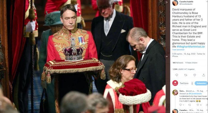David ist fortan nicht mehr Lord Chamberlain. Hanbury