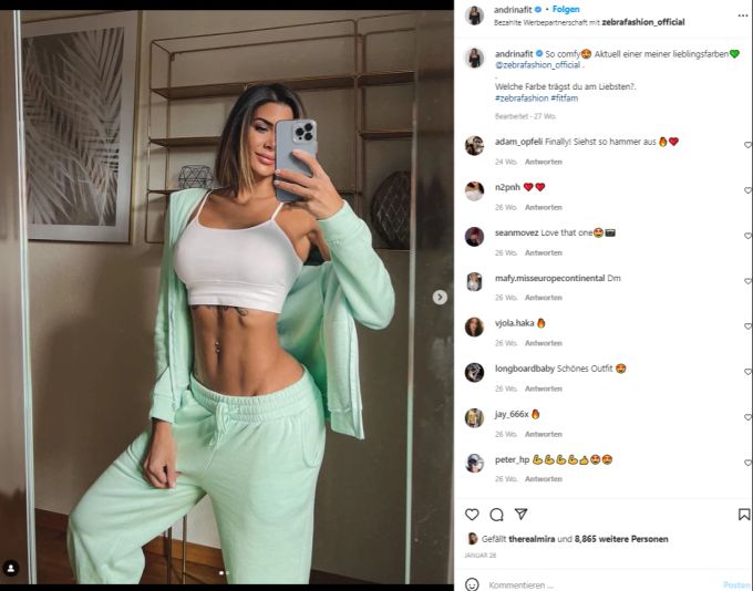 Die Bachelorette Andrina warnt Fans vor «extremen Diäten»