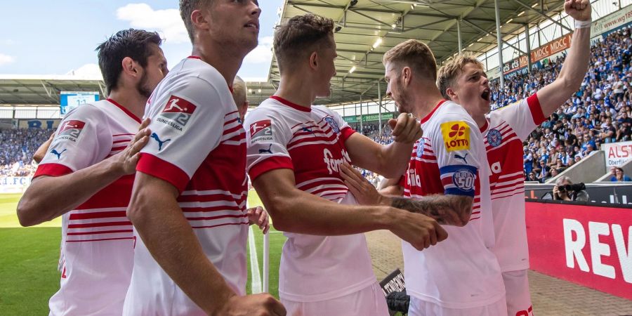 Holstein Kiel konnte sich beim 1. FC Magdeburg durchsetzen.