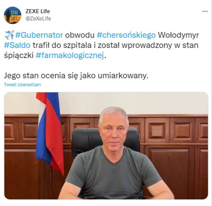 Wolodymyr Saldo liegt mit Vergiftungserscheinungen im künstlichen Koma. Ukraine