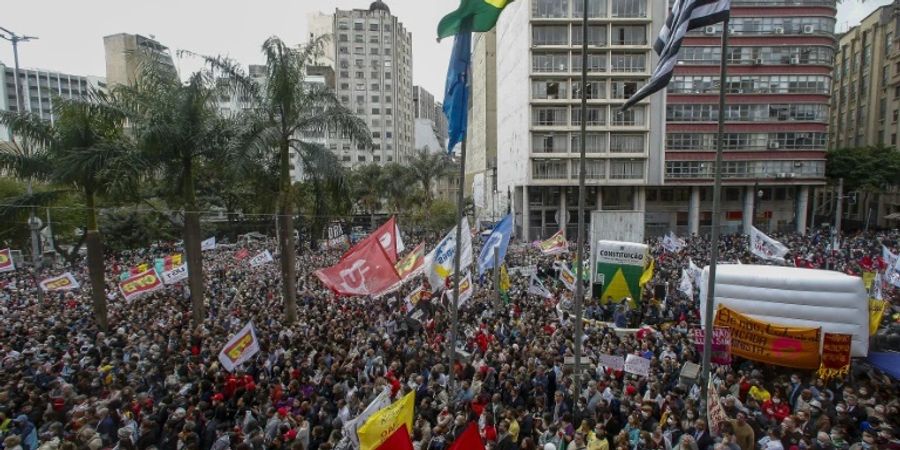 Protest von Bolsonaro-Gegnern