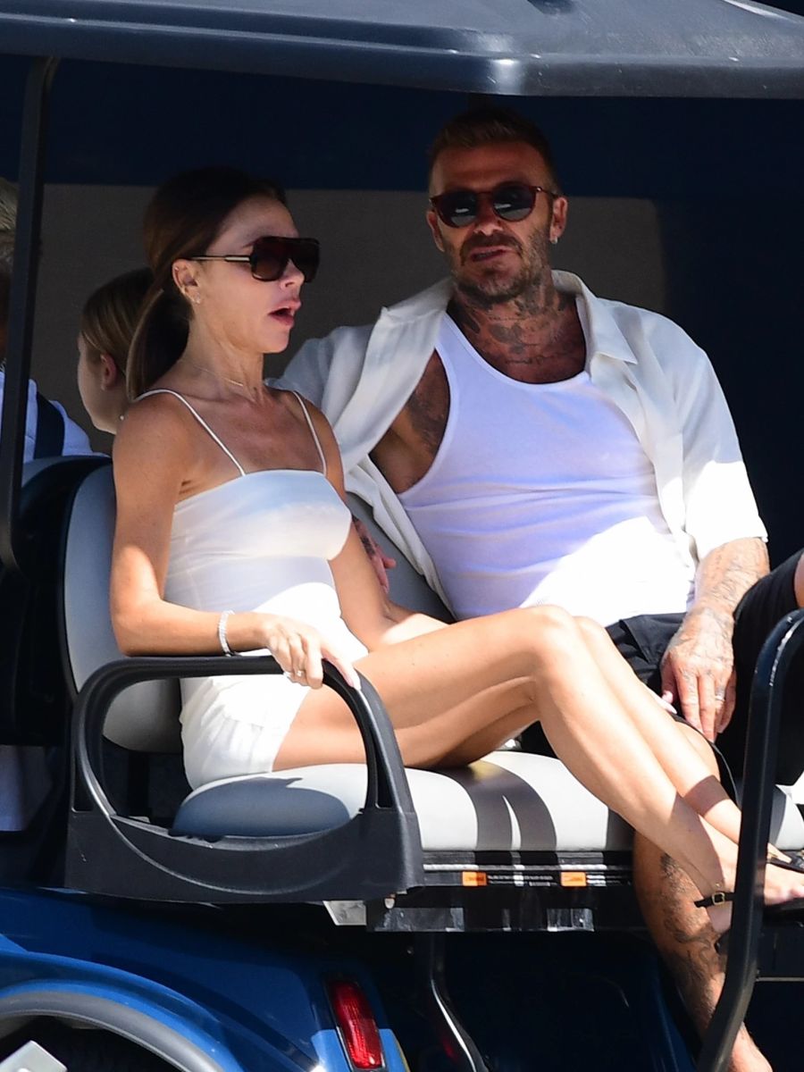 Victoria Beckhams Lippen sehen auffällig prall aus.