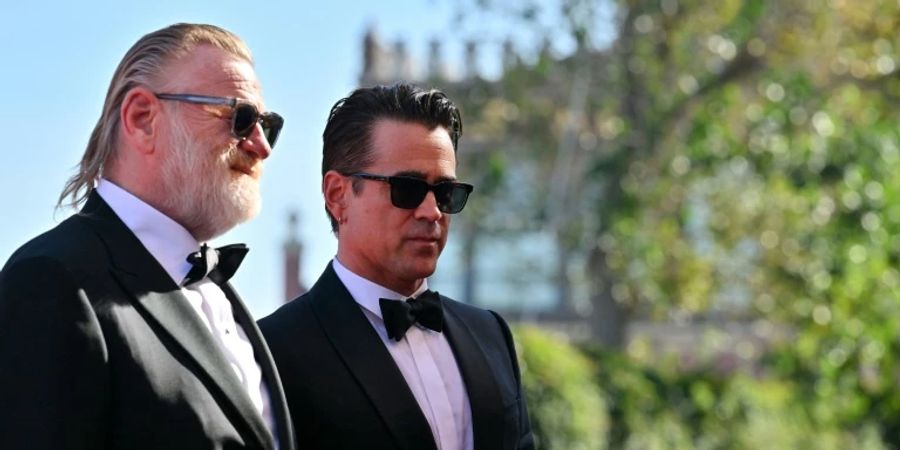 Brendan Gleeson (l.) und Colin Farrell in Venedig