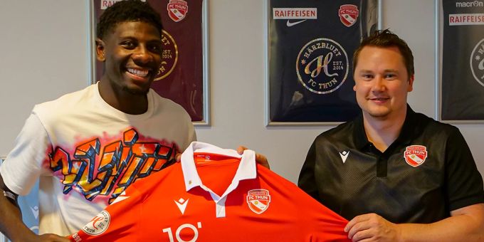 FC Thun heisst Alexandre Jankewitz willkommen. Fussballspieler