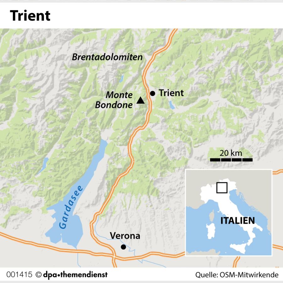 Grafik dpa Trient Italien