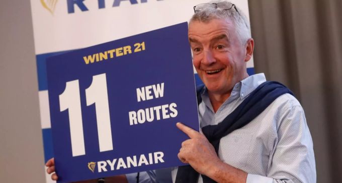 CEO der Ryanair, Michael O'Leary. Condor