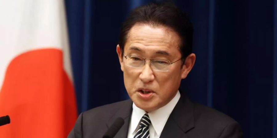 Ministerpräsident Fumio Kishida will keine Regierungsvertreter nach Peking schicken. Foto: Pool/ZUMA Press Wire/dpa