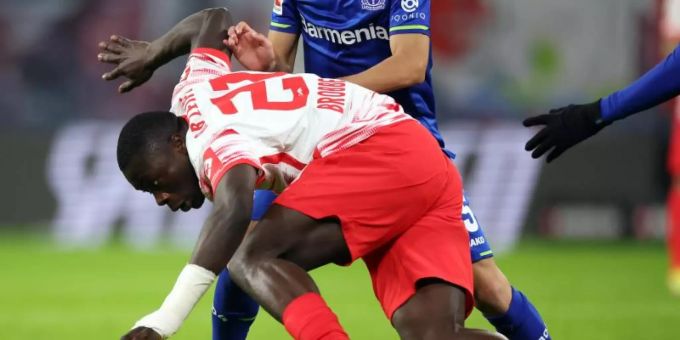 Konnte sich bei RB Leipzig nicht richtig durchsetzen: Brian Brobbey. Foto: Jan Woitas/dpa Konnte sich bei RB Leipzig nicht richtig durchsetzen: Brian Brobbey. Foto: Jan Woitas/dpa