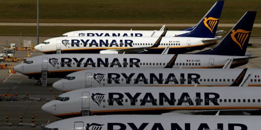 Ryanair-Flieger am Boden