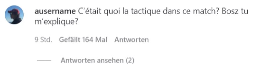 Ein anderer fordert Erklärungen von Trainer Peter Bosz.