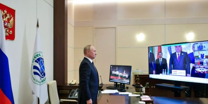 Putin bei Konferenz der SCO-Staaten Putin bei Konferenz der SCO-Staaten