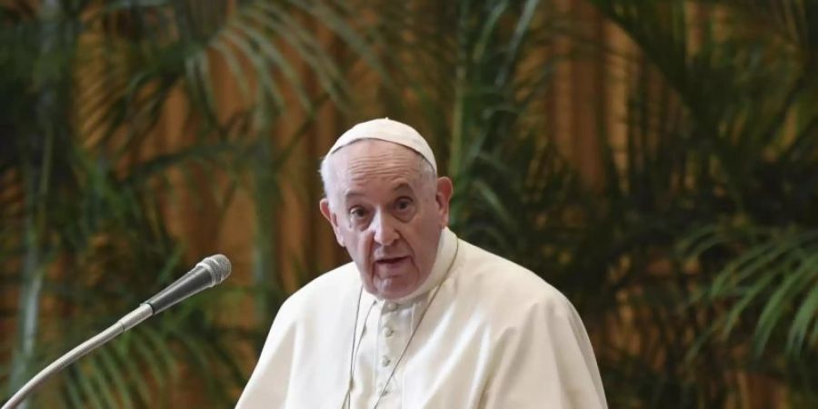 «Ein Moment der Schande»: Papst Franziskus. Foto: Alessandro Di Meo/Pool ANSA/AP/dpa