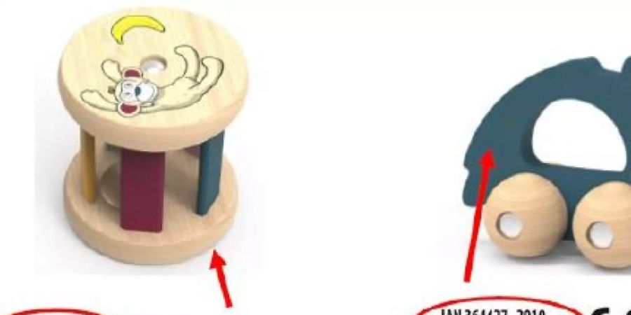 Rückruf von Spielzeug