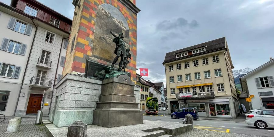 Das Tell Denkmal in Altdorf (UR).