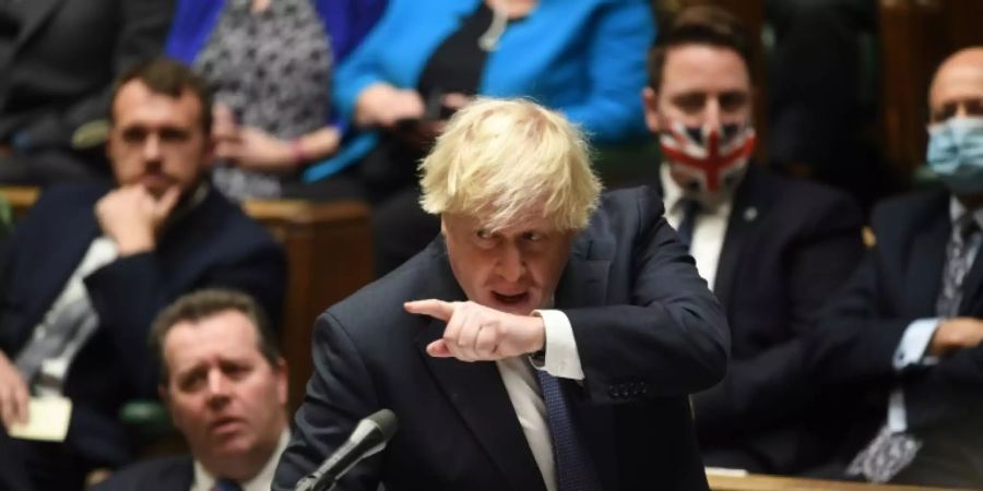 Boris Johnson im Parlament