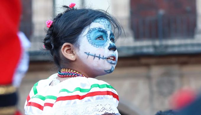 Ein Mädchen in Mexiko am «Tag der Toten». Tag der Toten