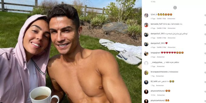 Georgina Rodriguez (l.) und Cristiano Ronaldo (r.) sind seit mehreren Jahren ein Paar. Georgina Ronaldo