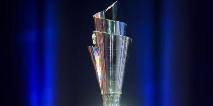 Die Trophäe der UEFA Nations League. Foto: Jean-Christophe Bott/KEYSTONE/dpa Die Trophäe der UEFA Nations League. Foto: Jean-Christophe Bott/KEYSTONE/dpa