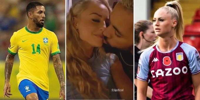 Er küsst sie auf Mund - Hier turtelt Alisha Lehmann mit Brasilien-Star