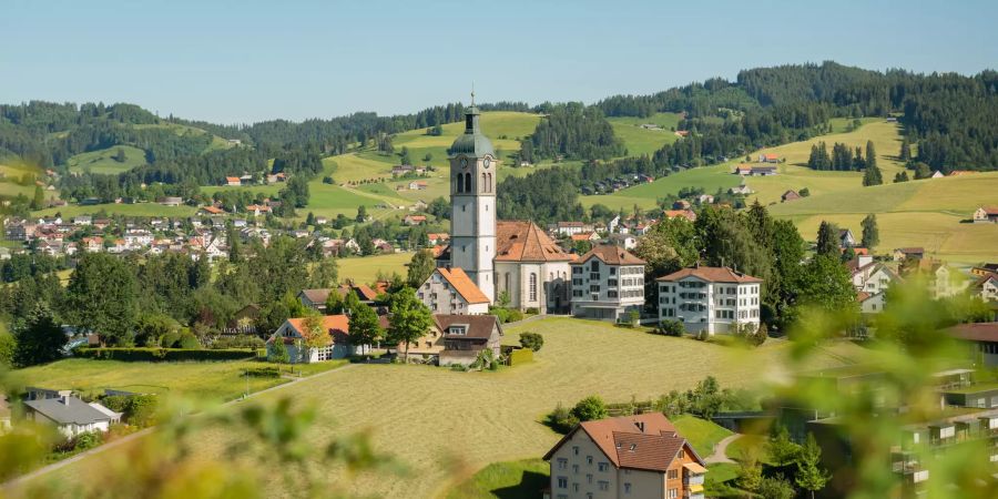 Blick auf die Gemeinde Speicher im Kanton Appenzell Ausserrhoden.