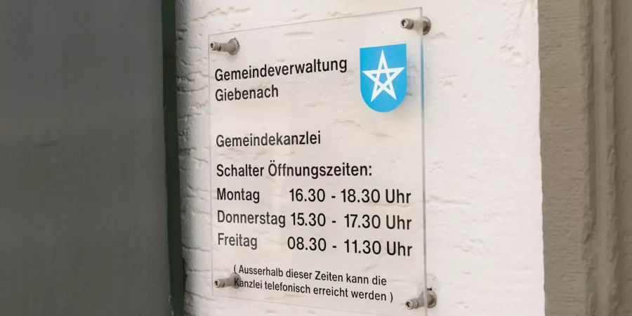 Die Gemeindeverwaltung Giebenach bei Liestal.