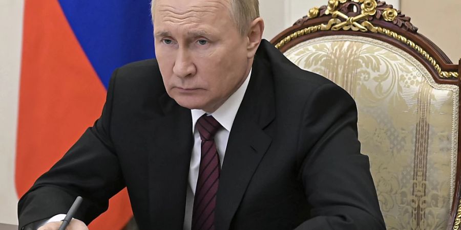 Der russische Präsident Wladimir Putin äussert sich zur Ukraine. Foto: Alexei Babushkin/Pool Sputnik Kremlin via AP/dpa
