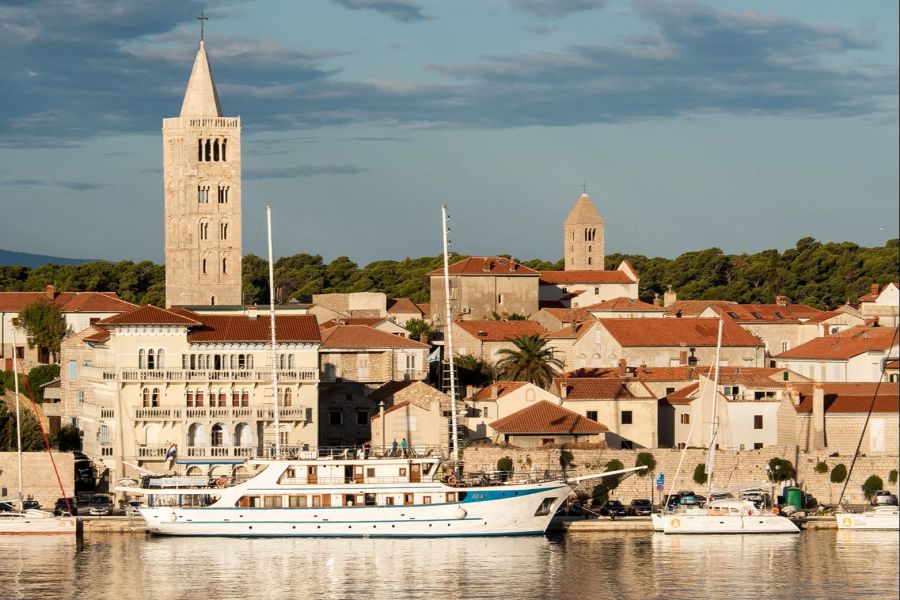 Bucht Wasser Rab Stadt Insel Yacht