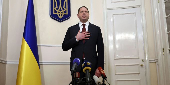 Andrij Jermak: Die Schweiz habe ihre Bereitschaft bekräftigt, weiter Treffen zur Lösung des Ukraine-Konflikts zu veranstalten. (Archivbild) Andrij Jermak