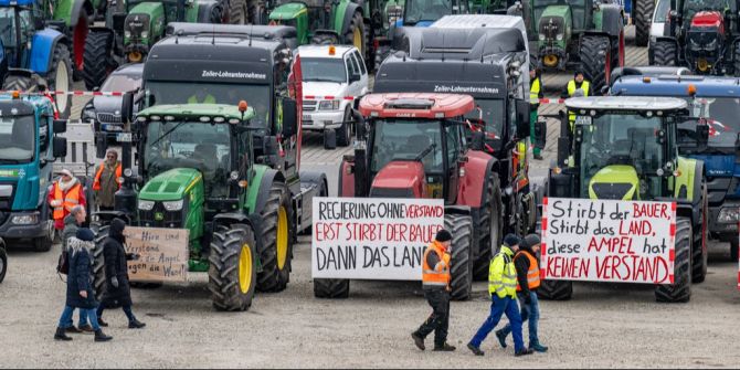 Bauern-Proteste Rechte Rechtsextreme Deutschland