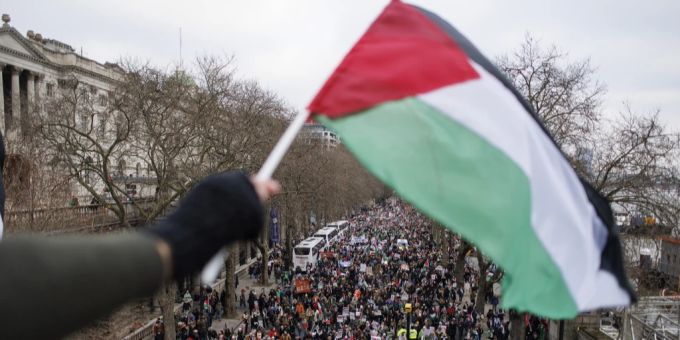 Tausende protestieren in London gegen den Gaza-Krieg. London